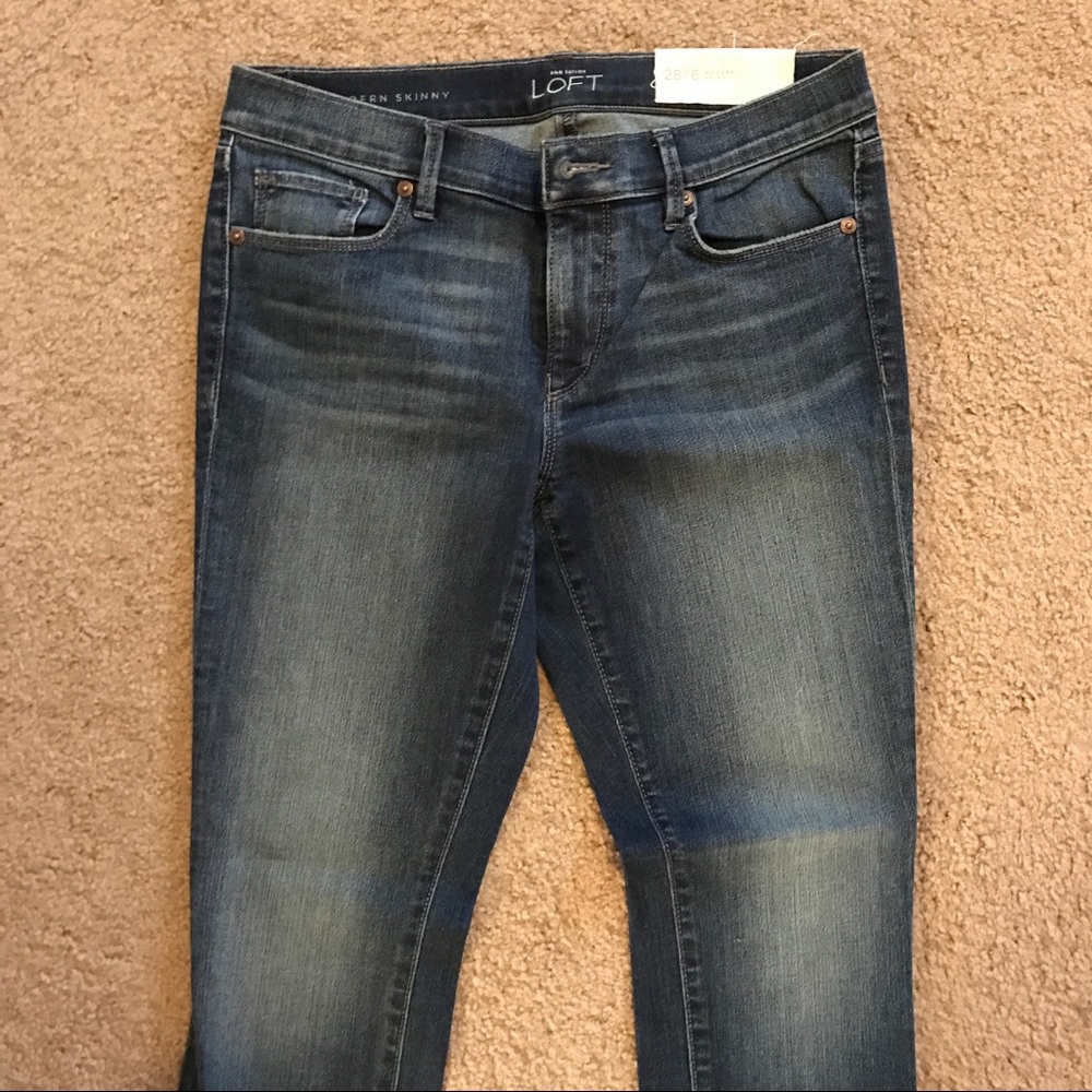 Loft modern skinny jeans, 6P